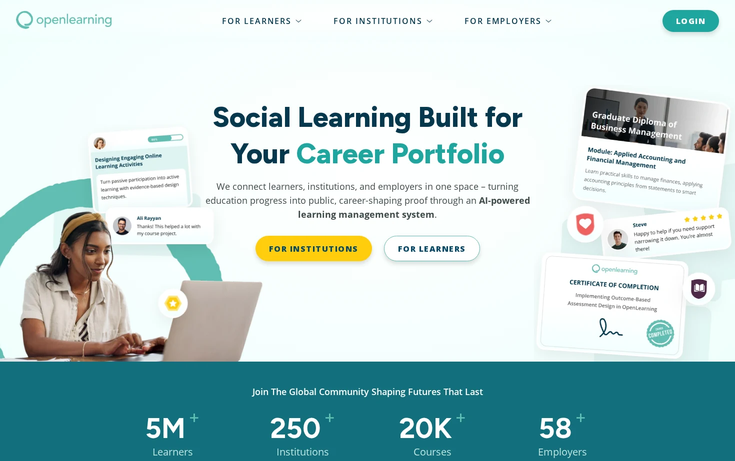 OpenLearning 页面快照